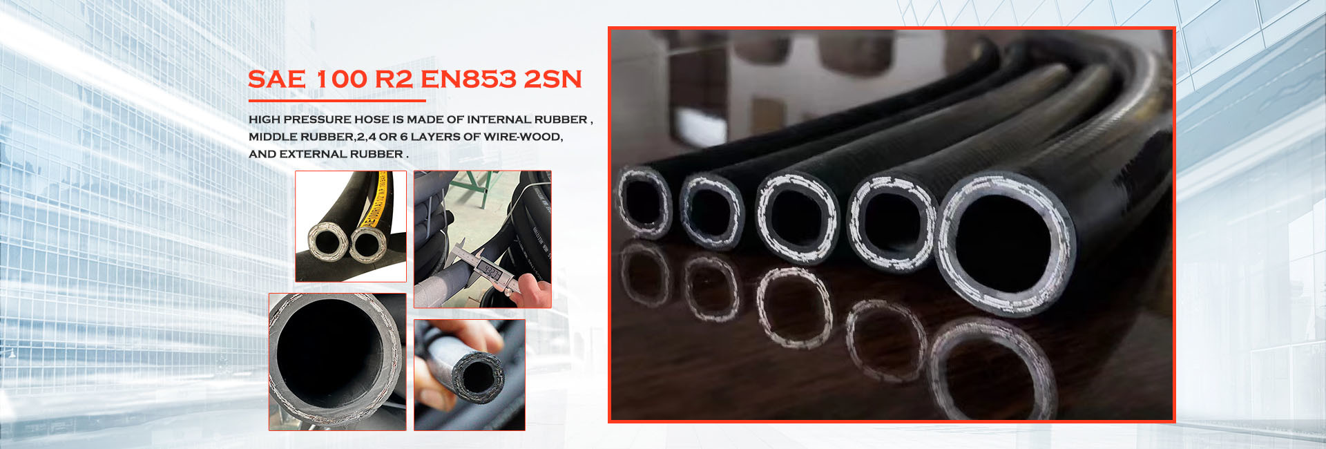 qualità tubo flessibile idraulico ad alta pressione fabbrica