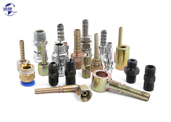 quality JIS BSP Metrico NPT Fittings di tubi di tubo a filo Adaptore idraulico Fittings di crimp Custom factory